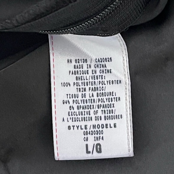 NWT Guess Jeans/ Black short sleeved blouse/ Tie back/ Peasant/ Size US L - Picture 11 of 14